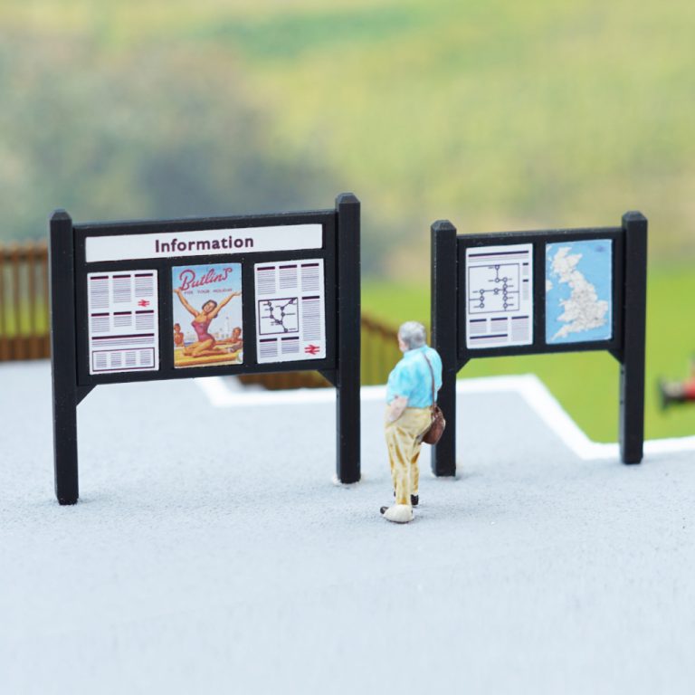 Model Railway Notice Board OO Gauge Sign Board